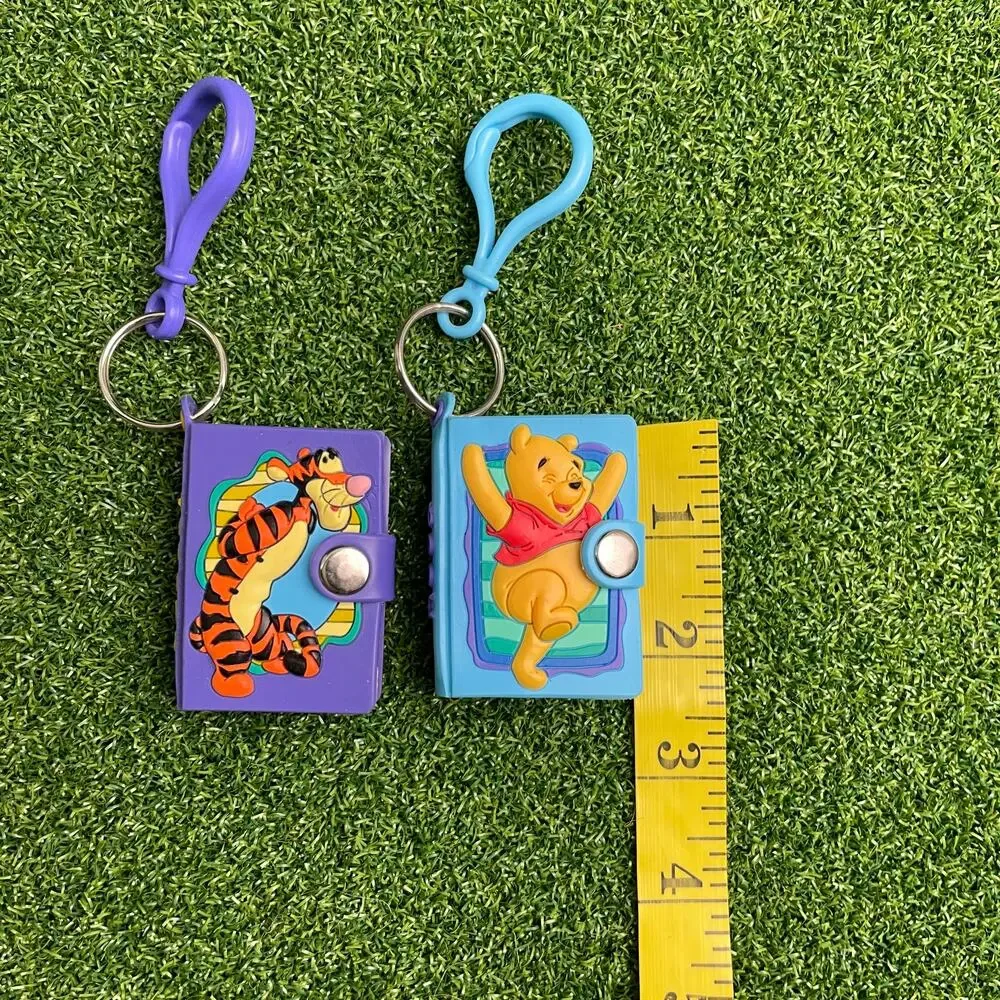 Vintage Lot Winnie the Pooh Tigger Mini Notebook Keychains